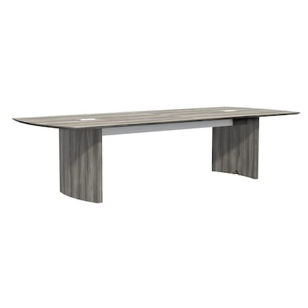 Mayline Rectangle Medina 10' Conference Table, 120 W, 48 L, 29.5 H, Wood Top, Grey MNC10LGS